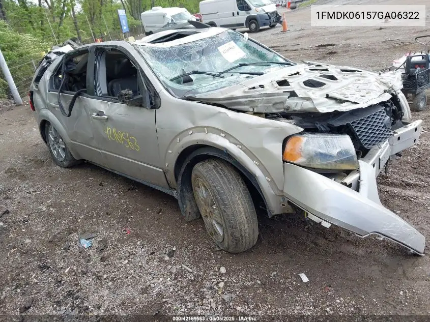 2007 Ford Freestyle Limited VIN: 1FMDK06157GA06322 Lot: 42169563