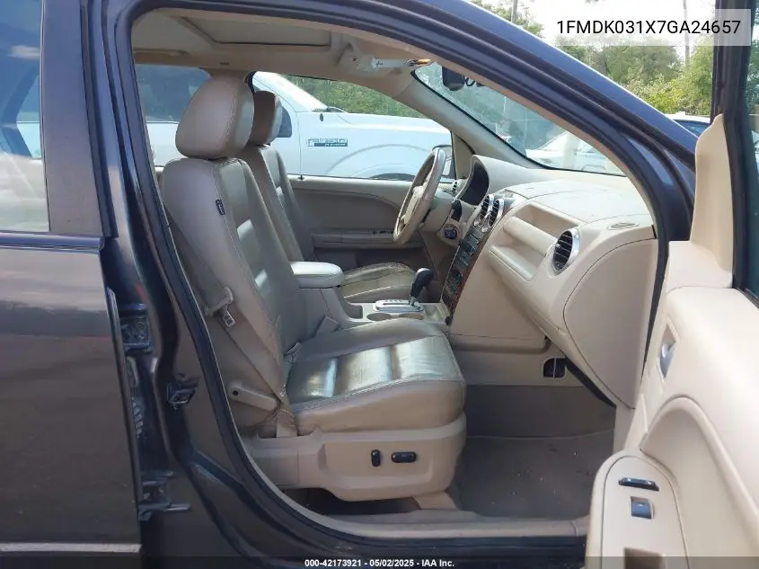 2007 Ford Freestyle Limited VIN: 1FMDK031X7GA24657 Lot: 42173921