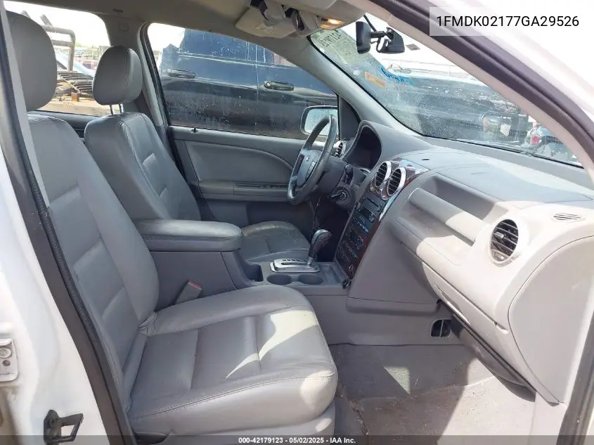2007 Ford Freestyle Sel VIN: 1FMDK02177GA29526 Lot: 42179123