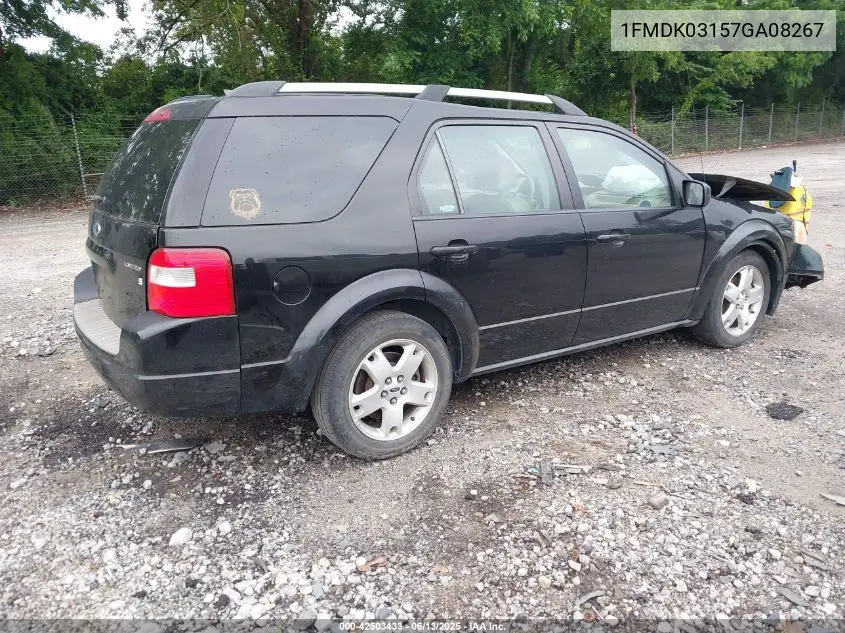 2007 Ford Freestyle Limited VIN: 1FMDK03157GA08267 Lot: 42503433