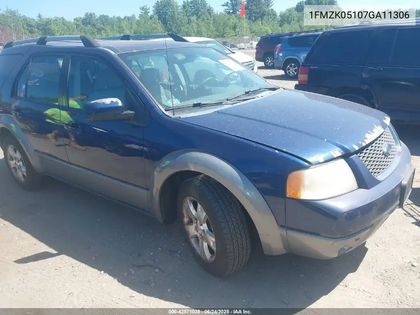 2007 Ford Freestyle Sel VIN: 1FMZK05107GA11306 Lot: 42571038
