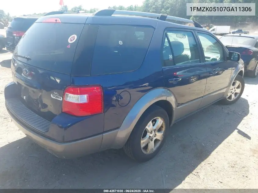 2007 Ford Freestyle Sel VIN: 1FMZK05107GA11306 Lot: 42571038