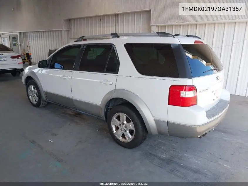 2007 Ford Freestyle Sel VIN: 1FMDK02197GA31357 Lot: 42581326