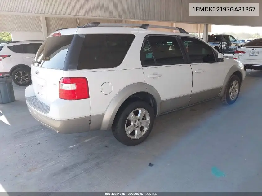 2007 Ford Freestyle Sel VIN: 1FMDK02197GA31357 Lot: 42581326