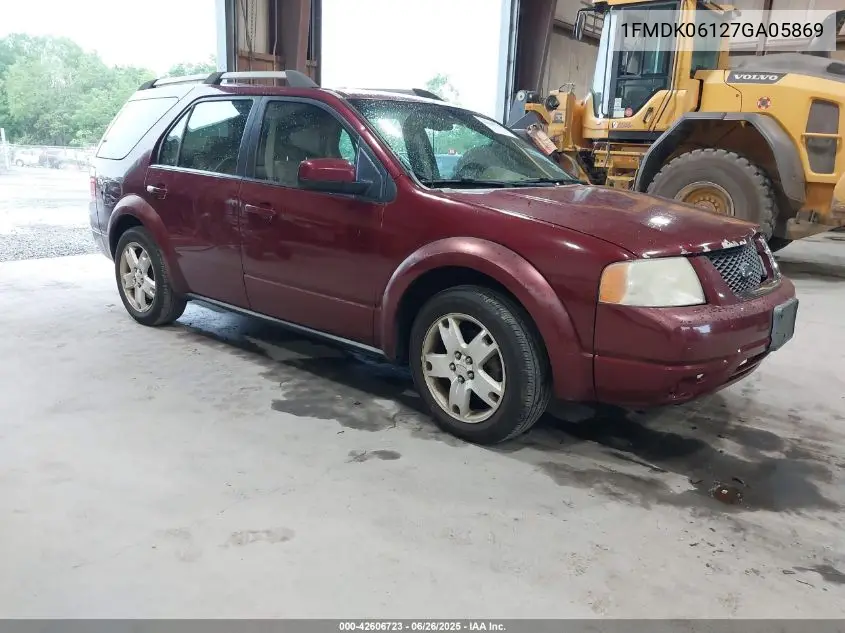 2007 Ford Freestyle Limited VIN: 1FMDK06127GA05869 Lot: 42606723