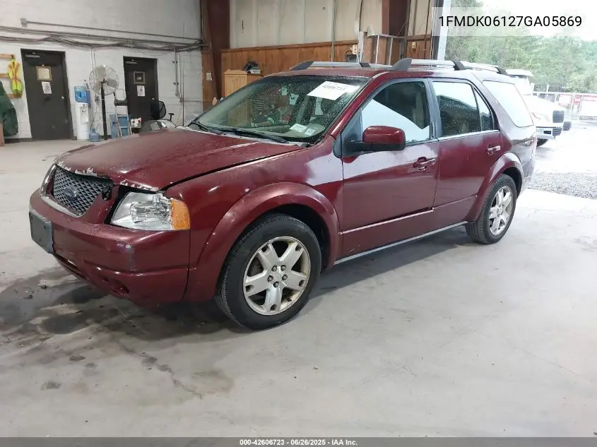 2007 Ford Freestyle Limited VIN: 1FMDK06127GA05869 Lot: 42606723