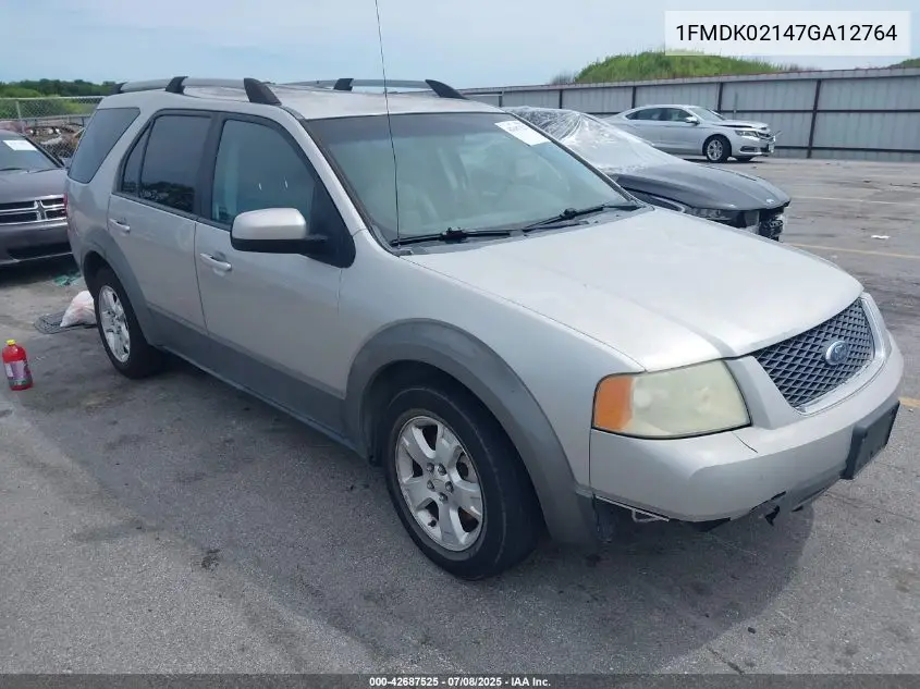 2007 Ford Freestyle Sel VIN: 1FMDK02147GA12764 Lot: 42687525