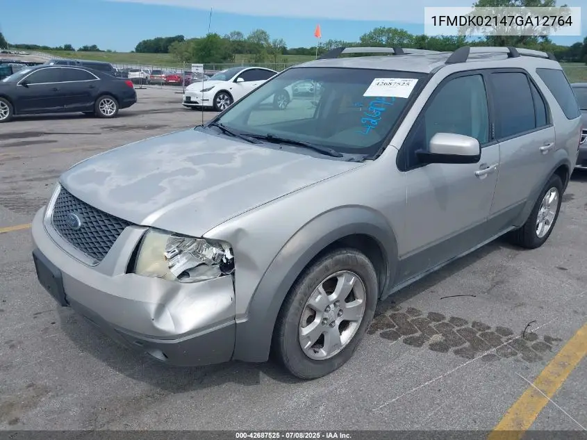 2007 Ford Freestyle Sel VIN: 1FMDK02147GA12764 Lot: 42687525