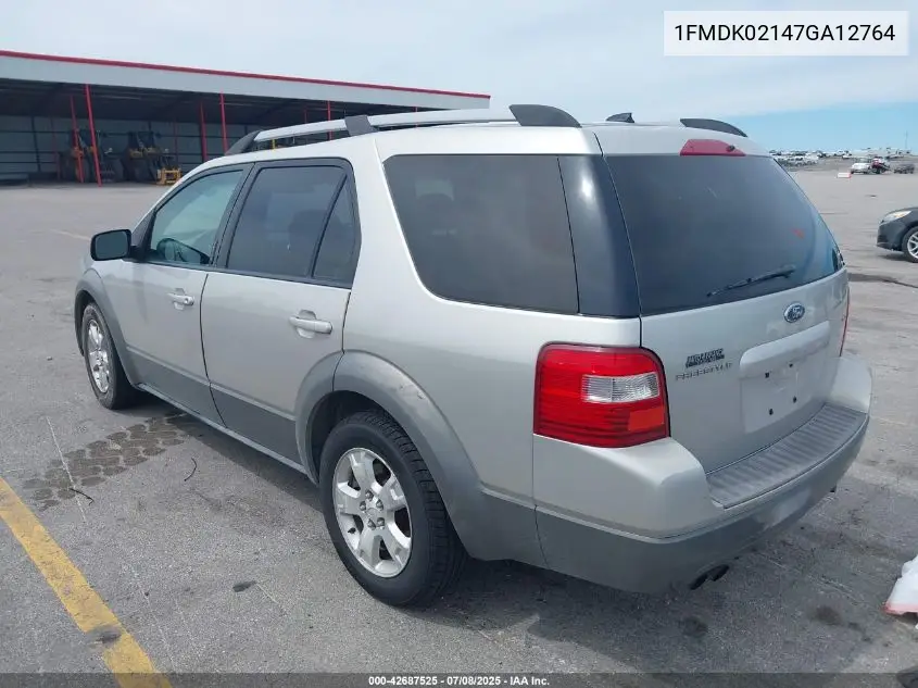 2007 Ford Freestyle Sel VIN: 1FMDK02147GA12764 Lot: 42687525