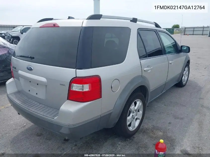 2007 Ford Freestyle Sel VIN: 1FMDK02147GA12764 Lot: 42687525