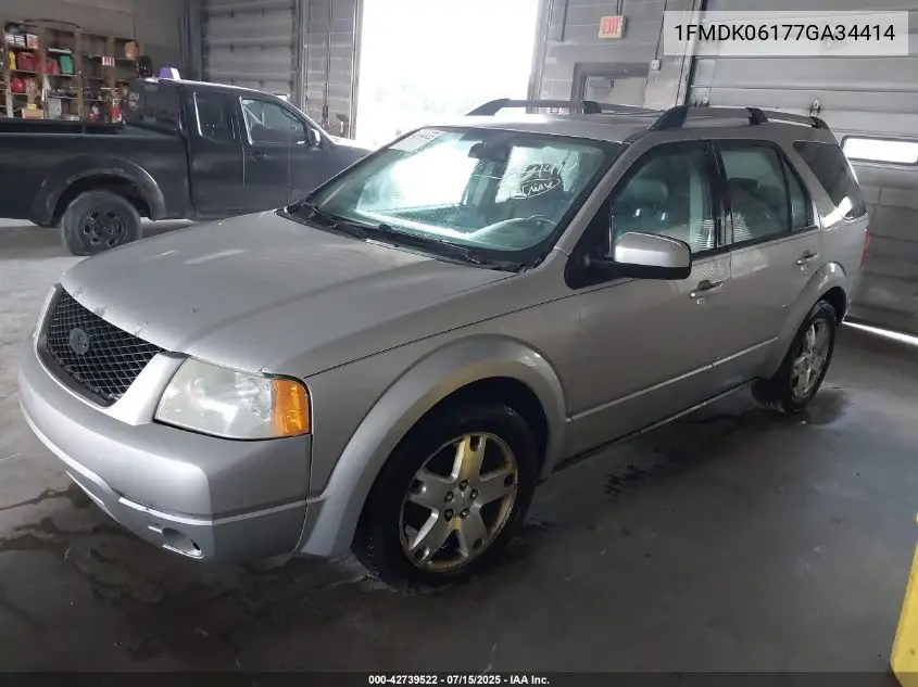 2007 Ford Freestyle Limited VIN: 1FMDK06177GA34414 Lot: 42739522