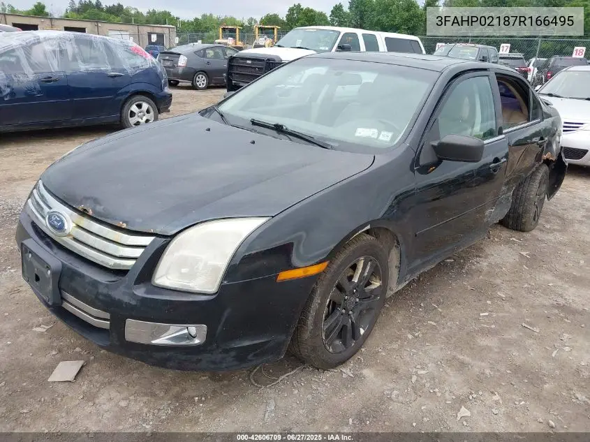 2007 Ford Fusion Sel VIN: 3FAHP02187R166495 Lot: 42606709