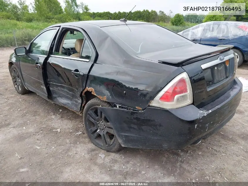 2007 Ford Fusion Sel VIN: 3FAHP02187R166495 Lot: 42606709