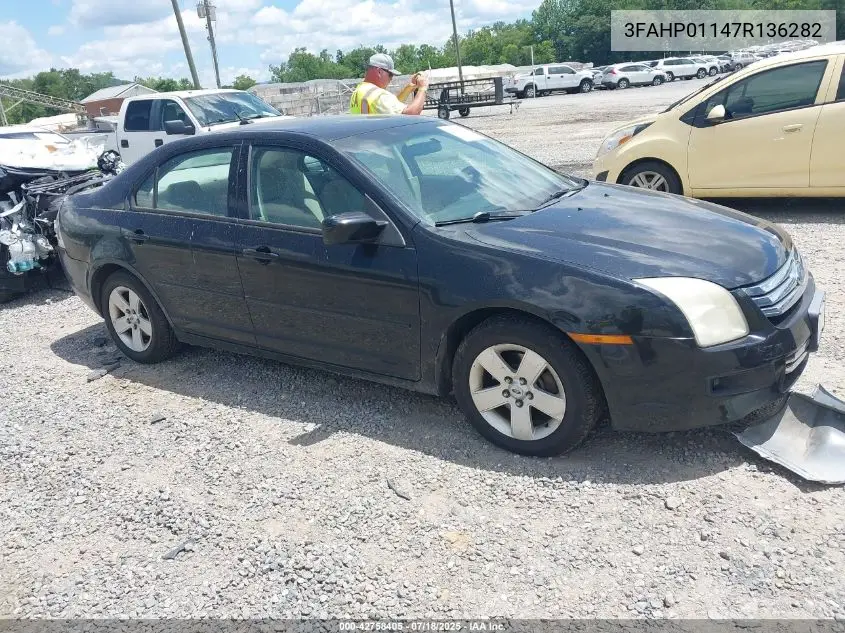 2007 Ford Fusion Se VIN: 3FAHP01147R136282 Lot: 42758405