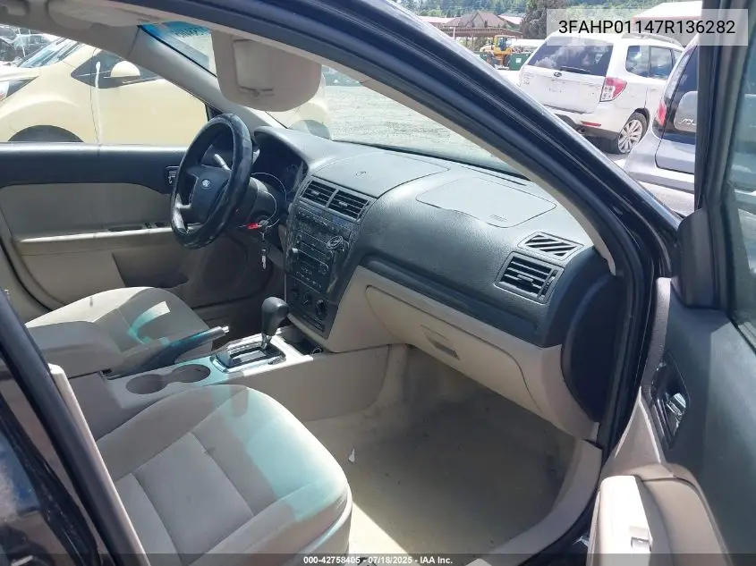 2007 Ford Fusion Se VIN: 3FAHP01147R136282 Lot: 42758405