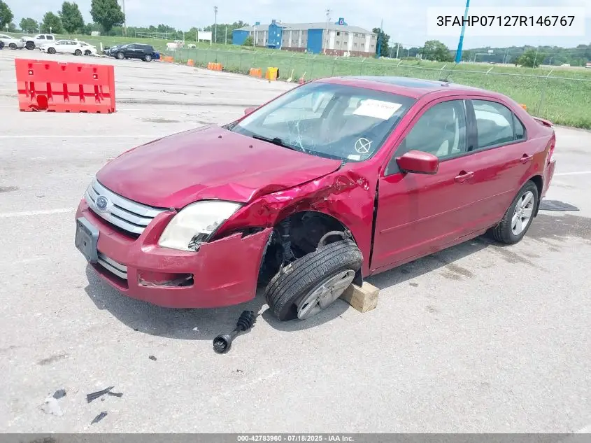 2007 Ford Fusion Se VIN: 3FAHP07127R146767 Lot: 42783960