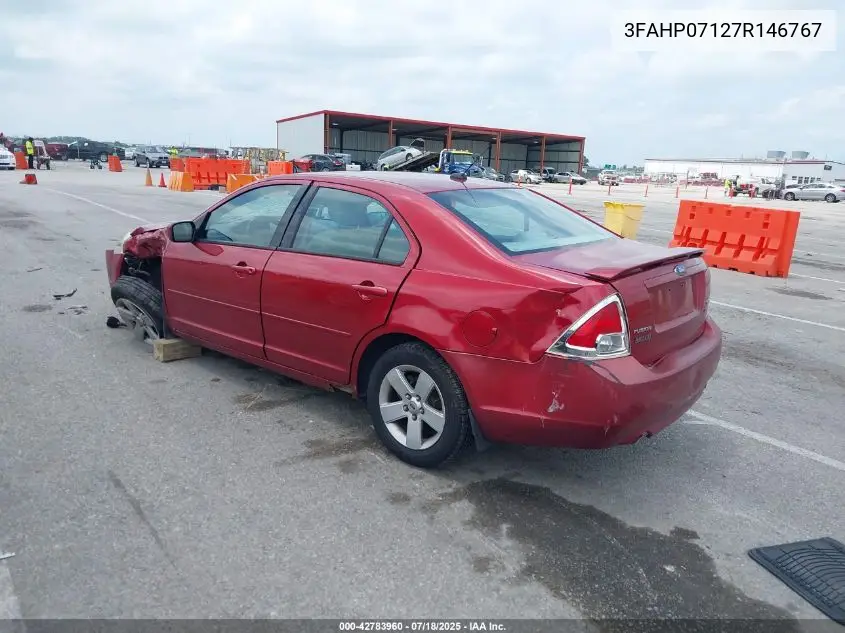2007 Ford Fusion Se VIN: 3FAHP07127R146767 Lot: 42783960
