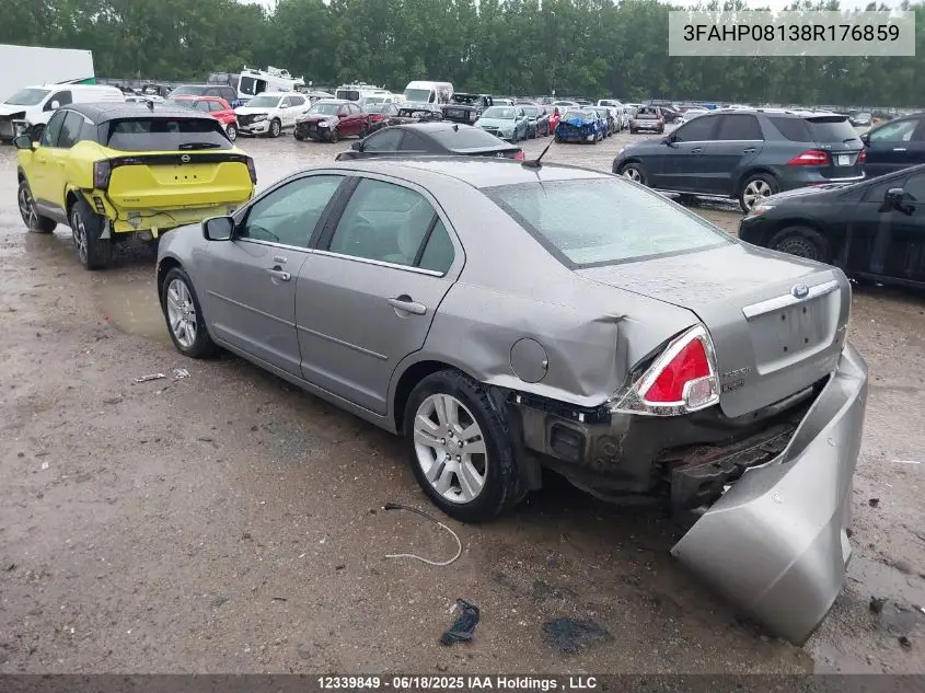 2008 Ford Fusion VIN: 3FAHP08138R176859 Lot: 12339849