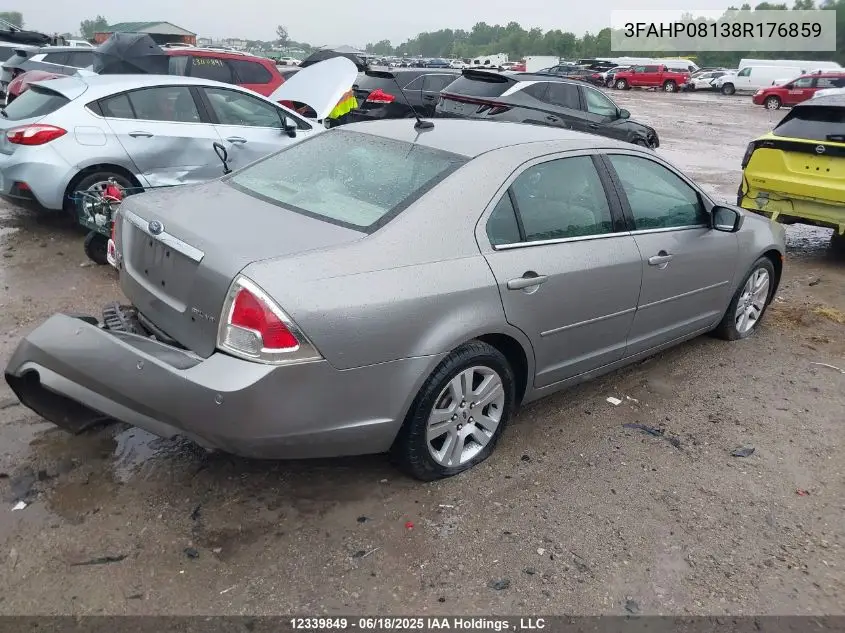 2008 Ford Fusion VIN: 3FAHP08138R176859 Lot: 12339849
