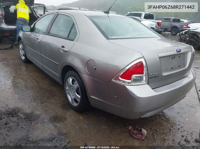 2008 Ford Fusion S VIN: 3FAHP06Z68R271442 Lot: 42769469