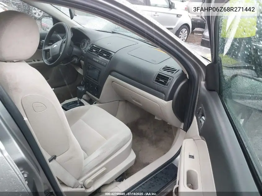 2008 Ford Fusion S VIN: 3FAHP06Z68R271442 Lot: 42769469