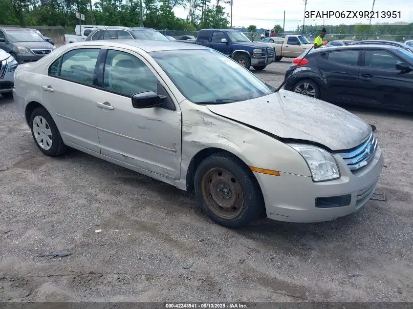 2009 Ford Fusion S VIN: 3FAHP06ZX9R213951 Lot: 42243941