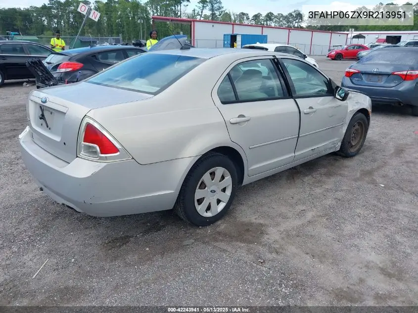 2009 Ford Fusion S VIN: 3FAHP06ZX9R213951 Lot: 42243941