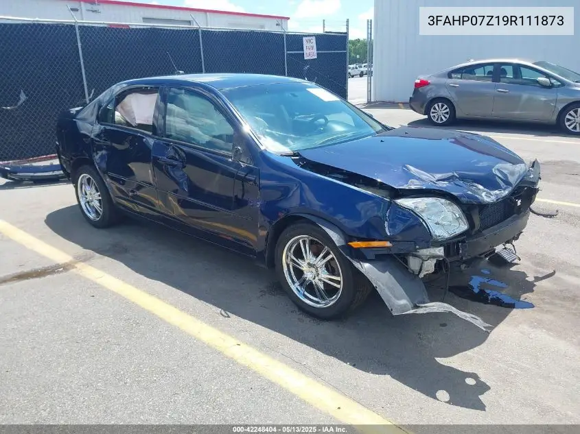2009 Ford Fusion Se VIN: 3FAHP07Z19R111873 Lot: 42248404