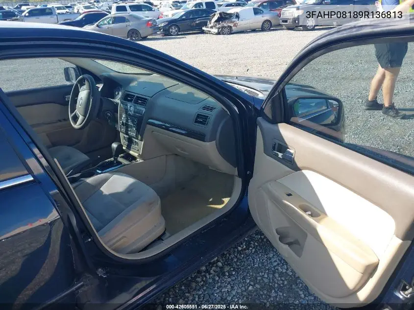 2009 Ford Fusion Sel VIN: 3FAHP08189R136813 Lot: 42605551