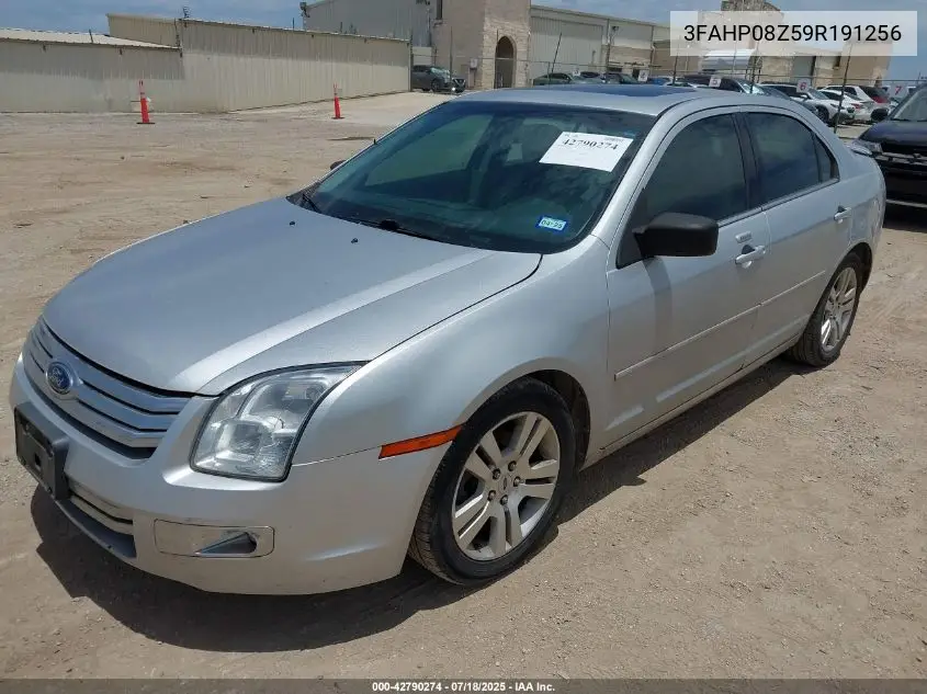 2009 Ford Fusion Sel VIN: 3FAHP08Z59R191256 Lot: 42790274
