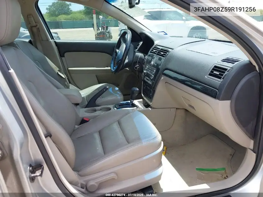 2009 Ford Fusion Sel VIN: 3FAHP08Z59R191256 Lot: 42790274