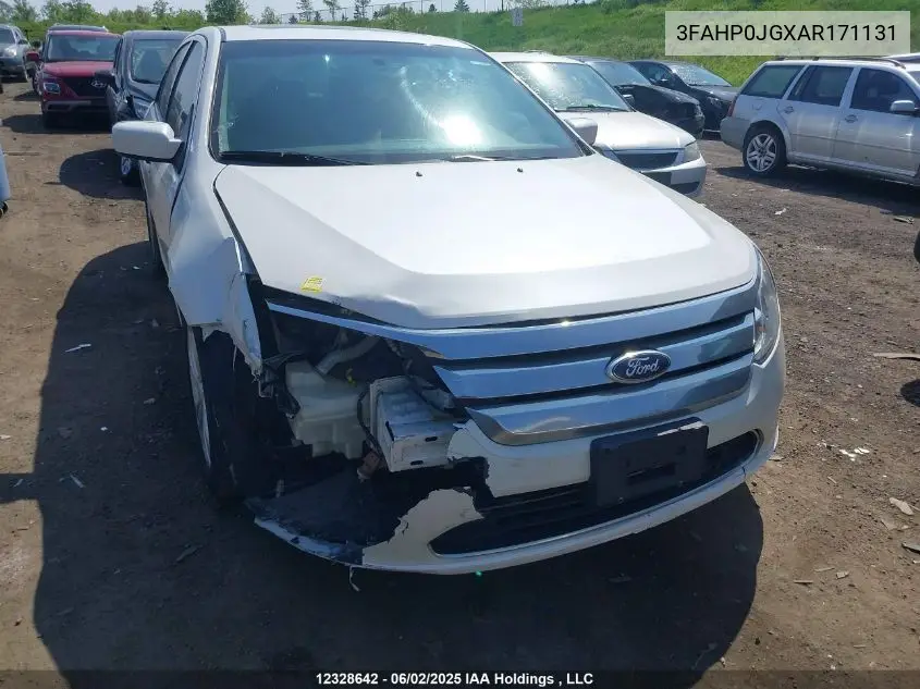 2010 Ford Fusion Sel VIN: 3FAHP0JGXAR171131 Lot: 12328642