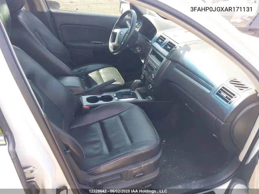 2010 Ford Fusion Sel VIN: 3FAHP0JGXAR171131 Lot: 12328642