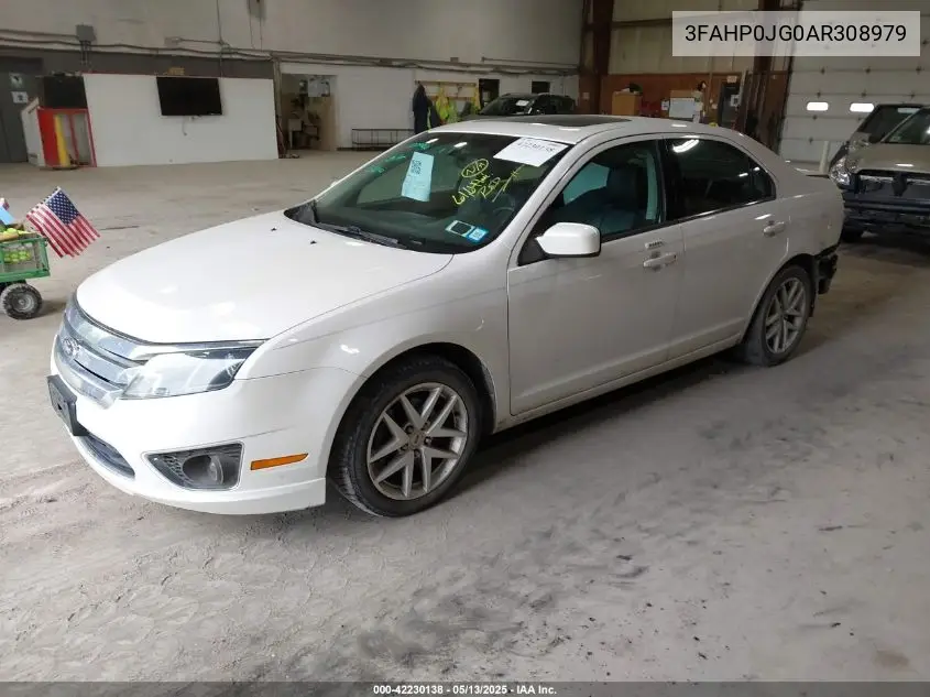 2010 Ford Fusion Sel VIN: 3FAHP0JG0AR308979 Lot: 42230138