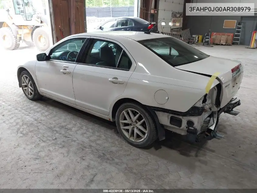 2010 Ford Fusion Sel VIN: 3FAHP0JG0AR308979 Lot: 42230138
