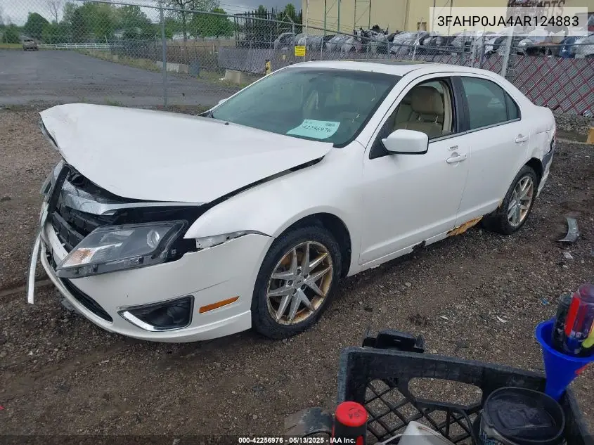 2010 Ford Fusion Sel VIN: 3FAHP0JA4AR124883 Lot: 42256976