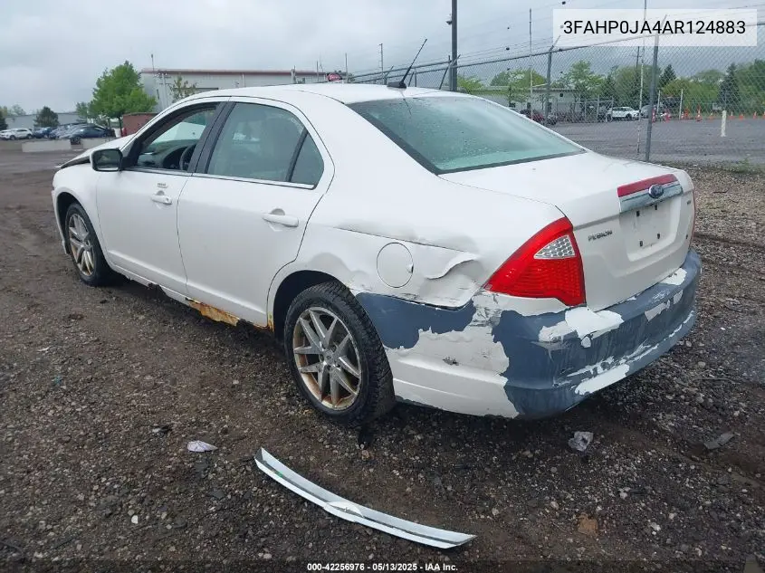 2010 Ford Fusion Sel VIN: 3FAHP0JA4AR124883 Lot: 42256976