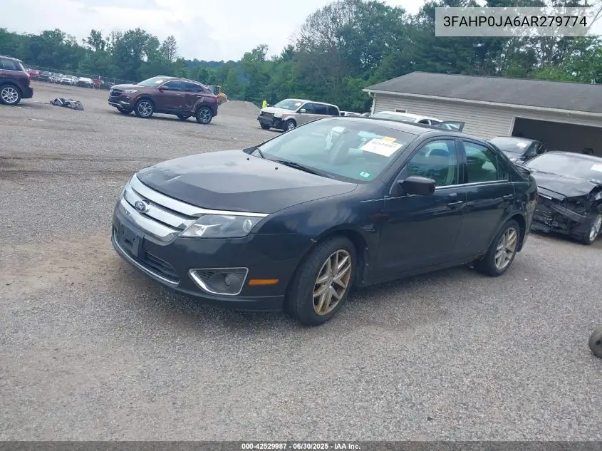 2010 Ford Fusion Sel VIN: 3FAHP0JA6AR279774 Lot: 42529987