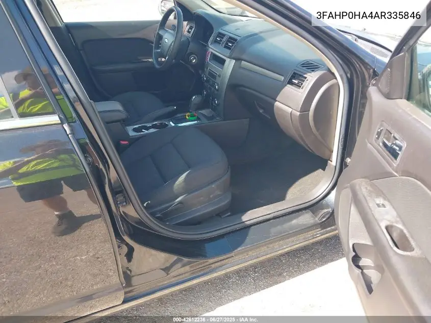 2010 Ford Fusion Se VIN: 3FAHP0HA4AR335846 Lot: 42612236