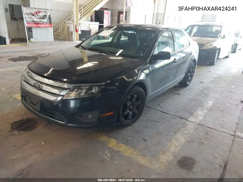 2010 Ford Fusion Se VIN: 3FAHP0HAXAR424241 Lot: 42619884