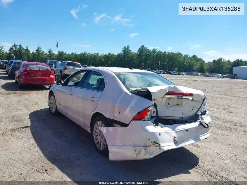 2010 Ford Fusion Hybrid VIN: 3FADP0L3XAR136288 Lot: 42775782