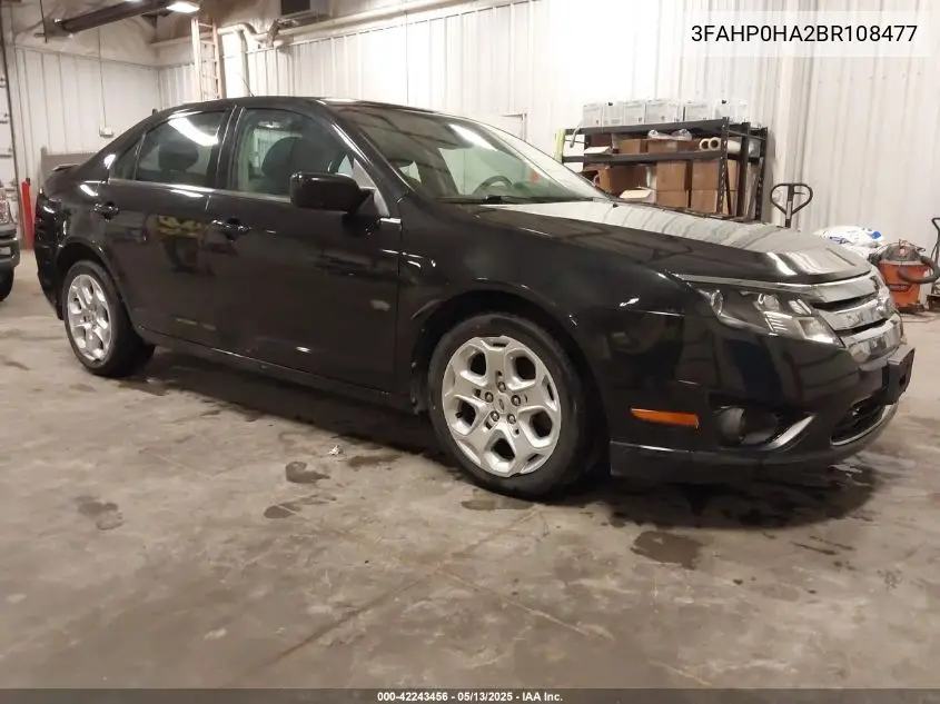 2011 Ford Fusion Se VIN: 3FAHP0HA2BR108477 Lot: 42243456