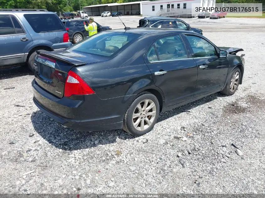 2011 Ford Fusion Sel VIN: 3FAHP0JG7BR176515 Lot: 42255293