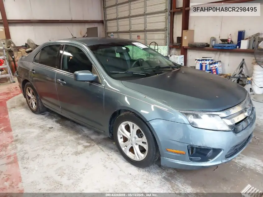 2012 Ford Fusion Se VIN: 3FAHP0HA8CR298495 Lot: 42245859