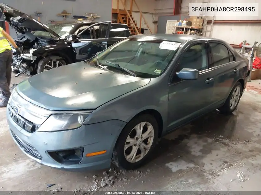 2012 Ford Fusion Se VIN: 3FAHP0HA8CR298495 Lot: 42245859