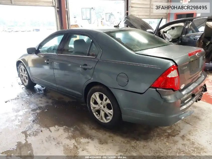 2012 Ford Fusion Se VIN: 3FAHP0HA8CR298495 Lot: 42245859