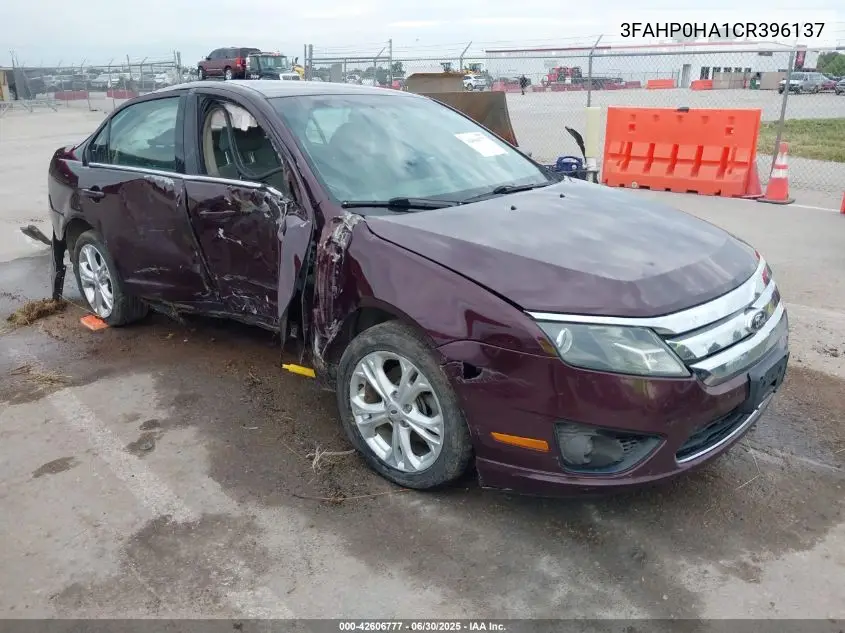 2012 Ford Fusion Se VIN: 3FAHP0HA1CR396137 Lot: 42606777