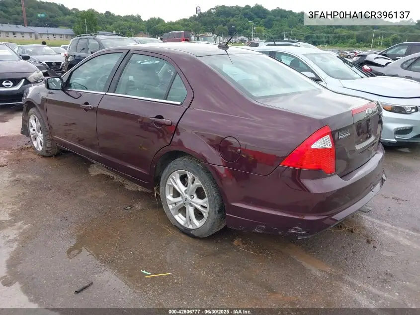 2012 Ford Fusion Se VIN: 3FAHP0HA1CR396137 Lot: 42606777