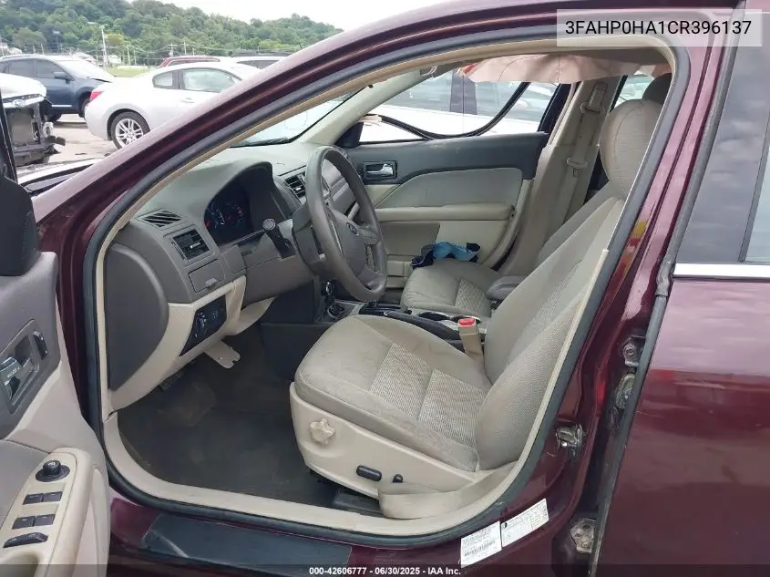 2012 Ford Fusion Se VIN: 3FAHP0HA1CR396137 Lot: 42606777