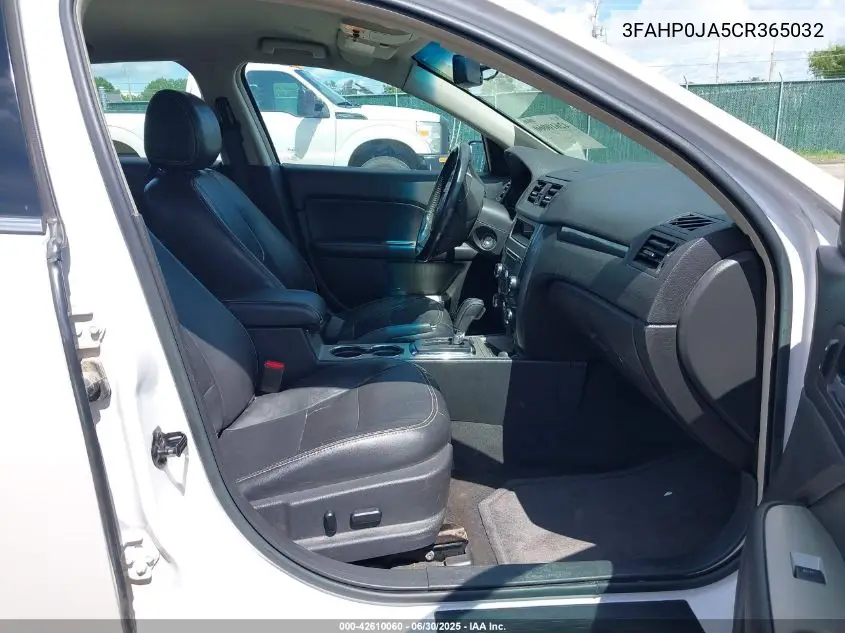 2012 Ford Fusion Sel VIN: 3FAHP0JA5CR365032 Lot: 42610060